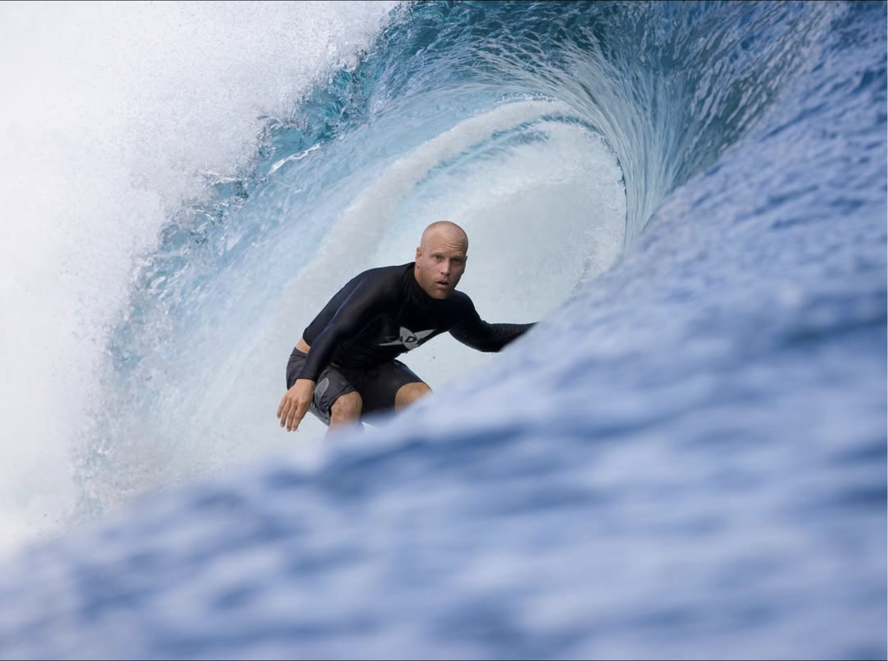Pedro Robalinho surfing a barrel